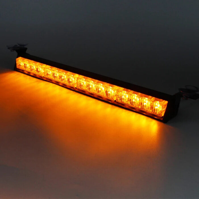 Automotive Amber Bar Light High Power Emergency Warning Flashing Snow Plows Strobe Light Bar New