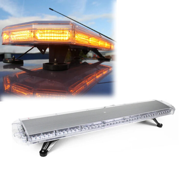 Car Roof top Warning Light Bars High Power Traffic Emergency Led Linear Lightbar With Siren Speaker