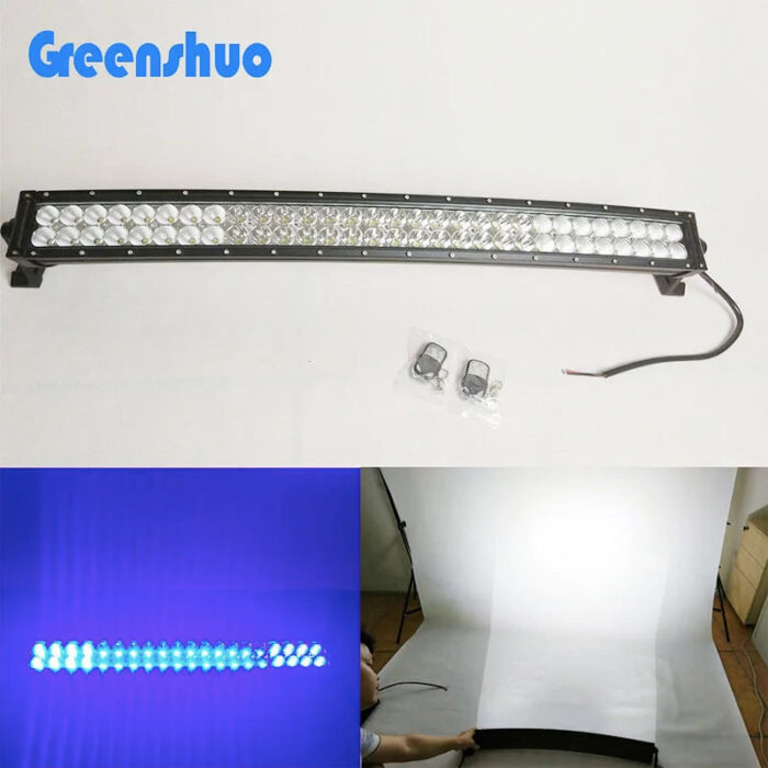 32inch Multicolor Strobe Blue White Led Light Bar With Chasing function for Offroad Atv Utv Trucks