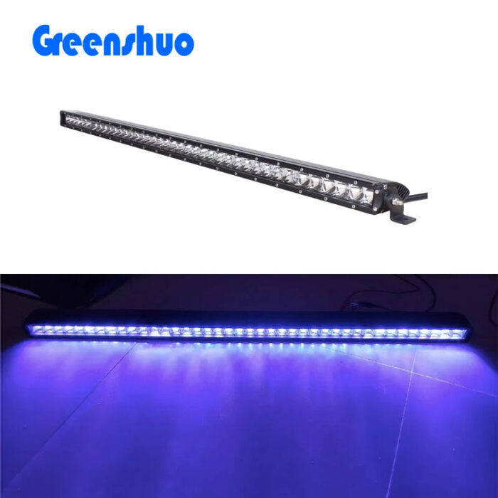 32inch 150W Single Row Grow Slim Off Road Trucks 4x4 Blue Led Light Bars for jeep wrangler