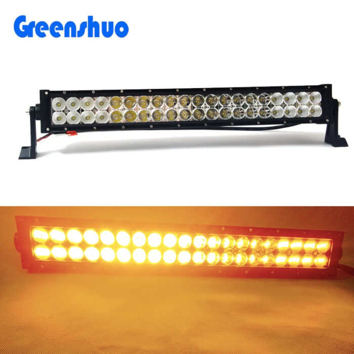 Wholesale 22inch Amber LED Work Light Bar Spot Flood Combo for Offroad Driving ATV 4WD SUV