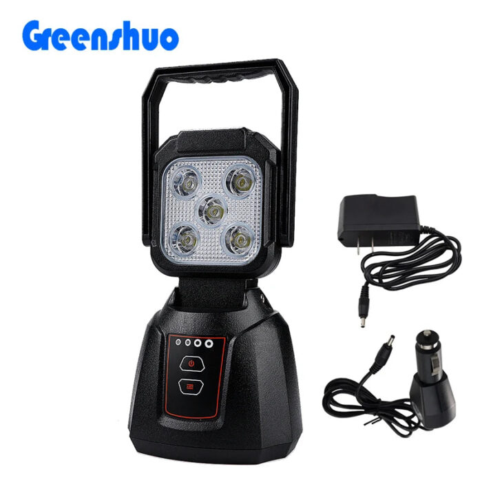 Wholesale Handheld 12/24v Rechargeable Led Flood Light Portable WorkLight with Magnetic Base Emergency Light