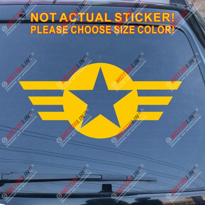 60cm wide Army Navy Air Force Star Military Decal Sticker Fit Jeep etc