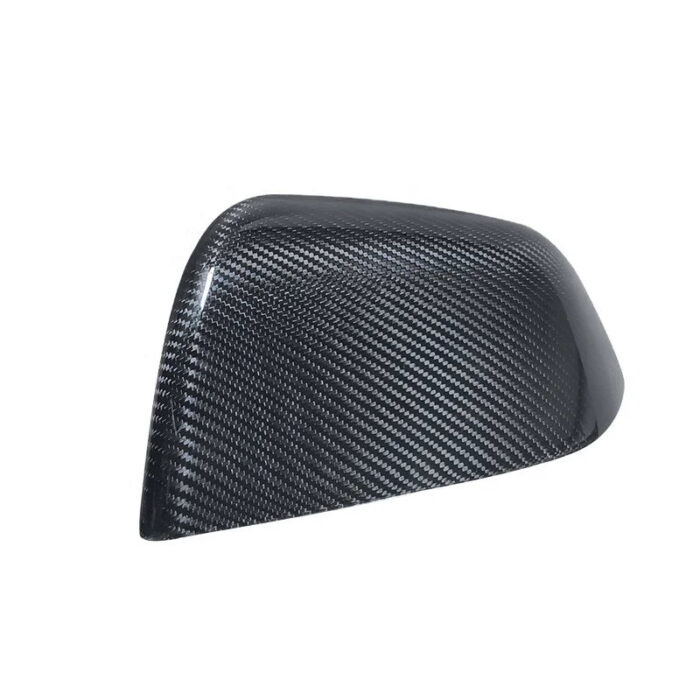 2PCS Car Mirror cover Carbon Fiber Material Rearview Mirror Housing Side Wing Mirror Cover For Tesla Model Y 2020-up