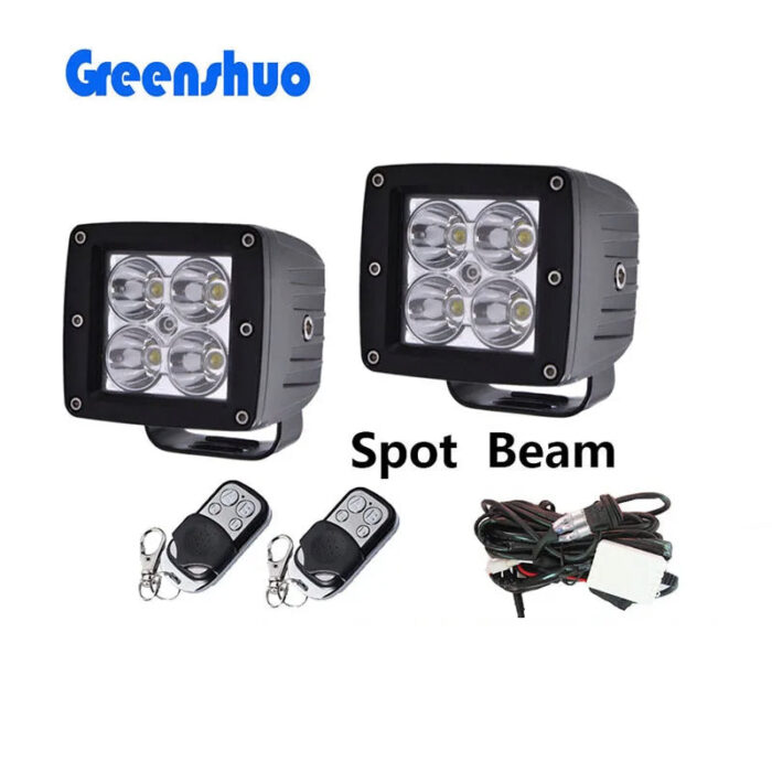 Dual Color 3inch Led Cube Light Flash White Amber Strobe Vehicle Led Work Light Bar - Image 1