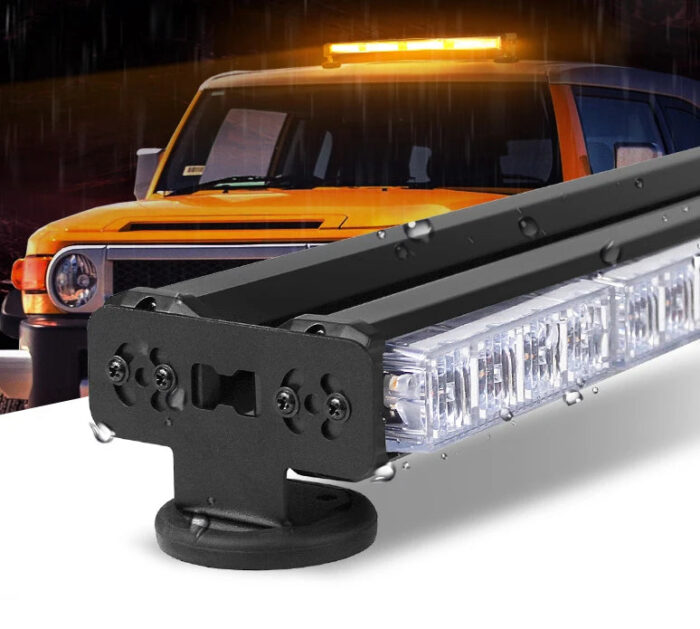 Led Strobe Light Bar Double Side Roof Safety Traffic Advisor Hazard Warning Light Bar