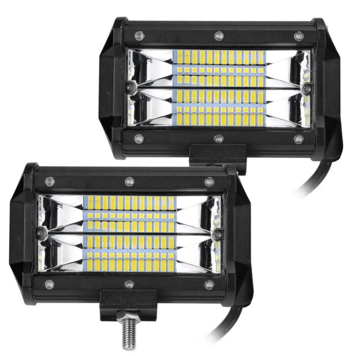 LED LIGHT BAR 12V 24V driving worklights 5" spot flood combo beam auto headlamp for Off Road truck car ATV SUV UAZ 4x4 4WD rampe