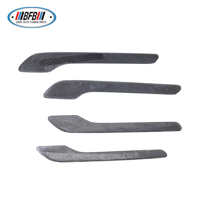 100% Real Carbon Fiber Door Handle - For Tesla Model Y - Forged Carbon Fiber Exterior Door Handle Trim for Model 3