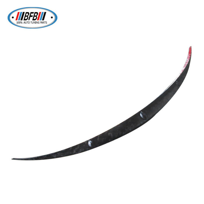 100% Real Carbon Fiber Rear Spoiler - For Tesla Model Y - Dry Carbon Fiber Forged Matte Spoiler Marble Sport Wing