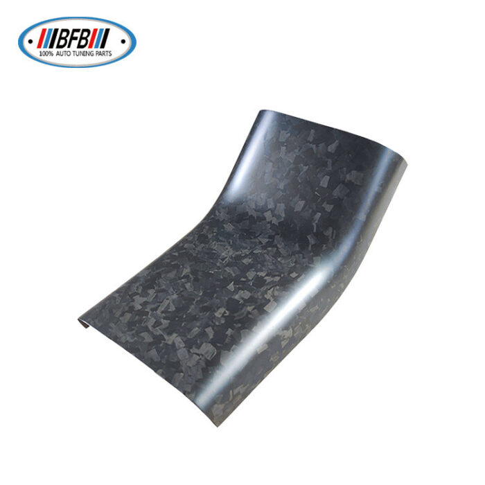 100% Real Carbon Fiber Rear Air Vent Lower Trim - For Tesla Model Y 3 - Marble Rear Air Vent Anti-Kick Plate Carbon Fiber