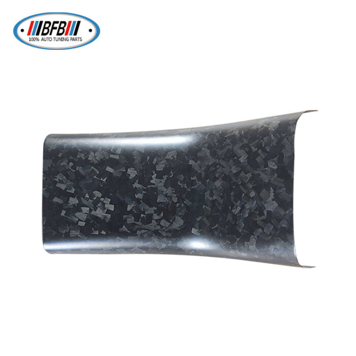 100% Real Carbon Fiber Rear Air Vent Lower Trim - For Tesla Model Y 3 - Marble Rear Air Vent Anti-Kick Plate Carbon Fiber