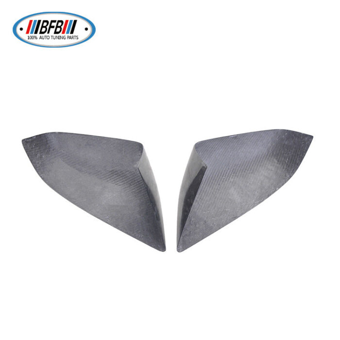100% Real Carbon Fiber Marble Rearview Mirror Cover - For Tesla Model S 2016-2021 - Reverse Mirror Shell Cover
