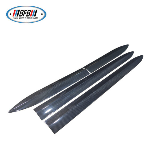 100% Real Carbon Fiber Body Door Trim - For Tesla Model 3 - Glossy Carbon Fiber Anti-Collision Scratch Decoration Door Edge