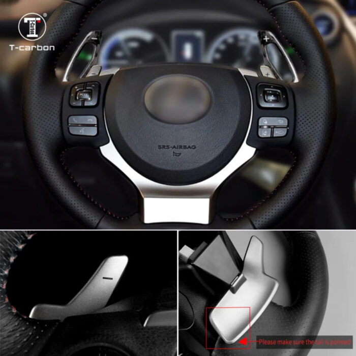 Steering Wheel Paddle Shifter Fit For Lexus NX IS T-carbon Shifting Paddle Extension Auto Interior Accessories