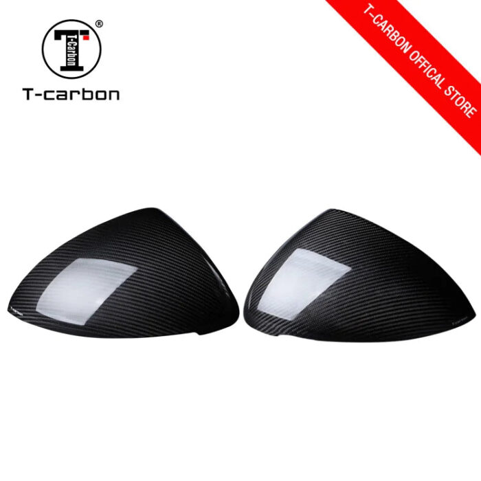 T-carbon Carbon Fiber Cover Style Mirror Covers for Porsche