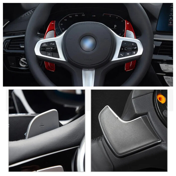 T-carbon Carbon Fiber Shift Paddle Shifter For BMW G Series G30 G38 G10/G12 Toyota Supra A90 Paddle Shift Car Accessories