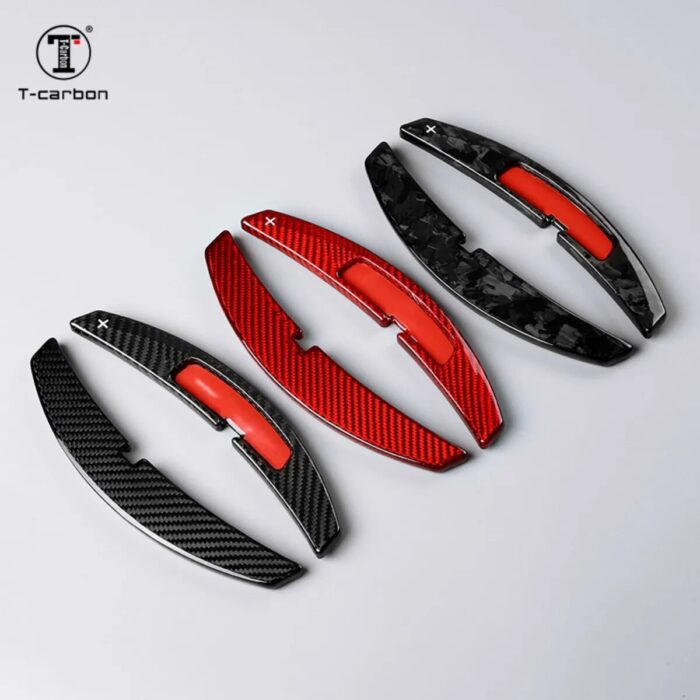 T-carbon Steering Wheel Extension Paddle Shifter For Porsche Panamera 911 Cayenne 992 2021 Carbon Fiber Shift Paddle Shifters - Image 1