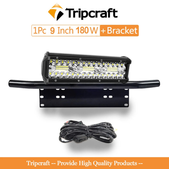 Tripcraft 3Rows LED Bar 9Inch Bracket LED Lights Bar LED Tractorfaros led para Camione 4X4 SUV ATV Driving 12V 24V Headlights
