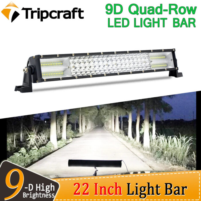 Tripcraft Quad-row 22inch Straight LED Light Bar offroad 4row LED work light bar Combo beam 396W 12V For SUV 4X4 OffRoad ATV Car